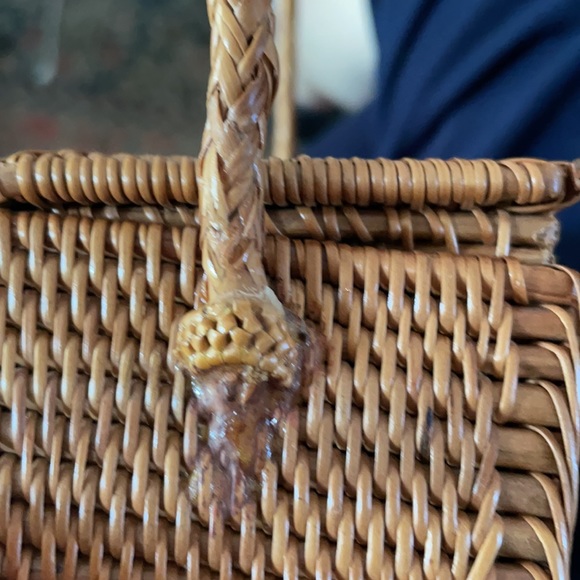 Woven rattan mini bag - Picture 5 of 6